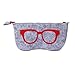 3 Pack Eyeglass Case Pouch, Polersun Portable Soft Felt Sunglasses Case Zipper Ultra Light Glasses Makeup Storage Pouch (Black+Yellow+Pink)