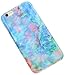 A-Focus Compatible with iPhone 6 Plus Opal Case, iPhone 6s Plus Case, Colorful Pink Green Blue Marble Pattern IMD Slim Shock Proof Silicone Cover Case for iPhone 6 Plus 6s Plus 5.5 inch Glossy Green