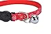 BINGPET 2 pcs/set Nylon Personalized Adjustable Cat Breakaway Collar With Bell