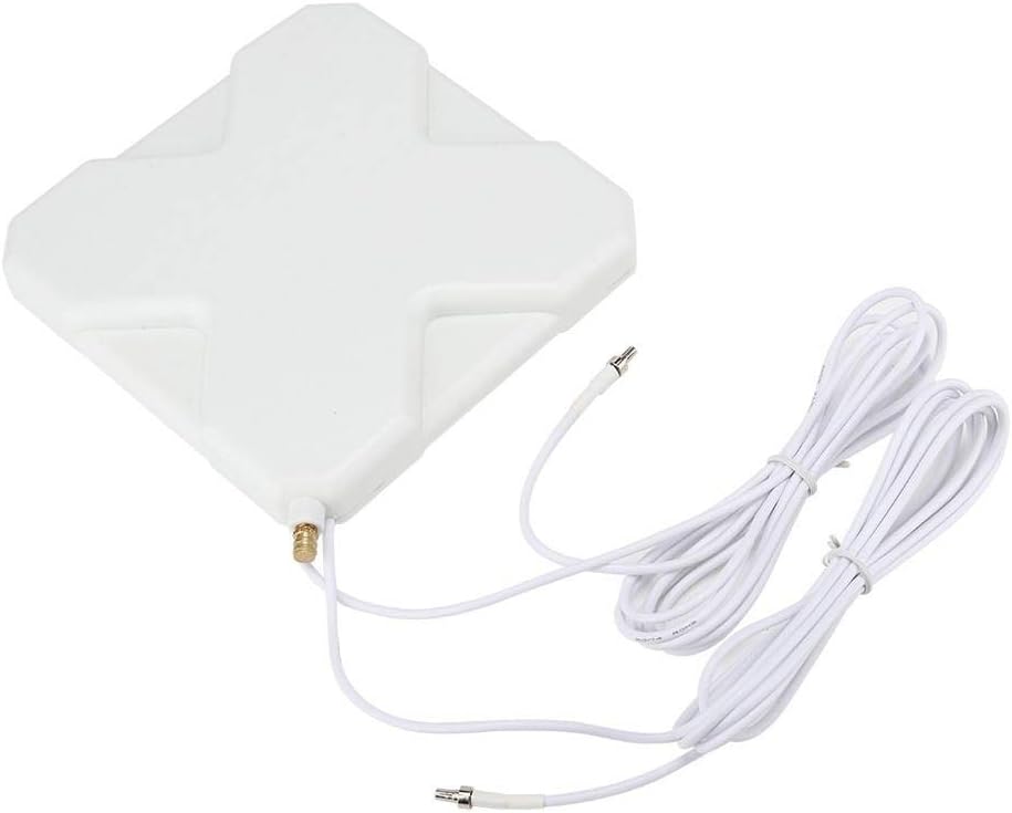 Lazmin 4G LTE Signal Antenna, CRC9 35dBi High Gain Plate Antenna WiFi Signal Amplifier Modem Adapter