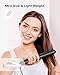 KIPOZI 9/10 Inch Small Flat Iron for Short Hair, Mini Hair Straightener, Lightweight & Portable Mini Flat Iron, Dual Voltage Travel Flat Iron (Black)
