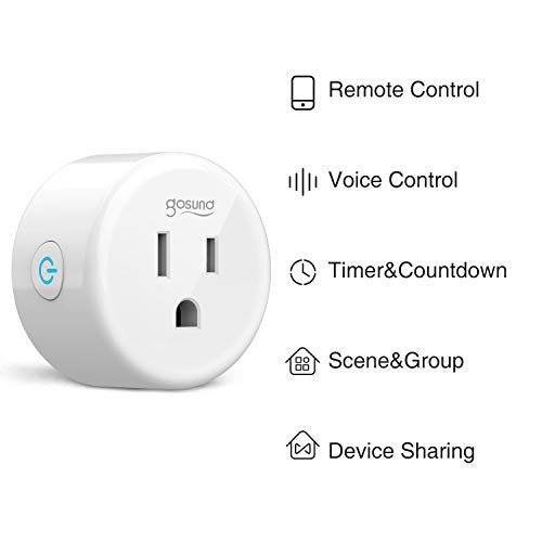 Smart Plug Gosund Smart WiFi Outlet Works with Alexa and Google Home, 2