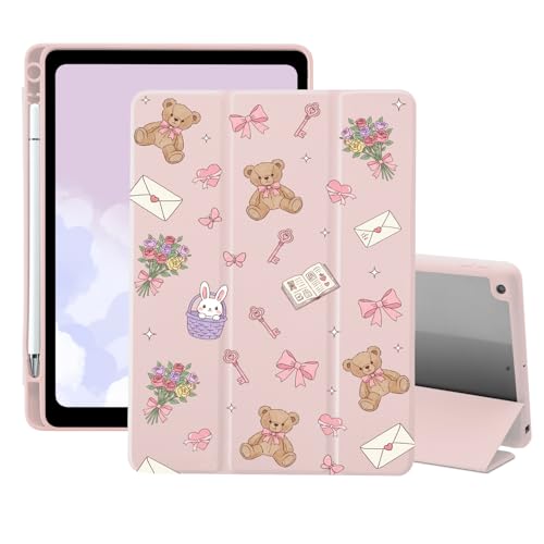 AdorableWhimsy Cute Kawaii Bear Floral Case