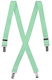 Mens Formal Adjustable X-Back Clip On Suspenders