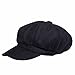 VBIGER Men and Women's Woolen Fedora Newboys Hat (Black)