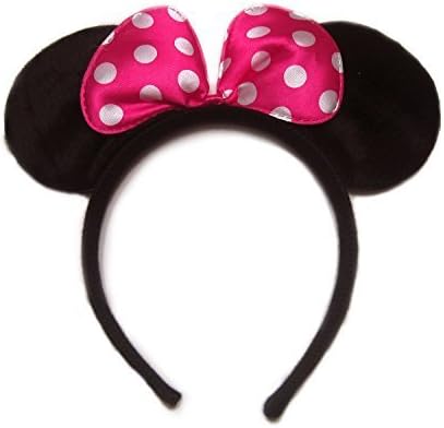 Pink Pollka Dots Minnie Mouse Ear Headband