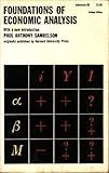 Foundations of Economic Analysis, Samuelson, Paul Anthony, 0689701772