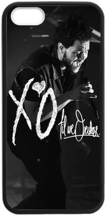 Personalized Protective Hard Black Phone Case for iPhone 7 - The Weeknd XO -i7A1279