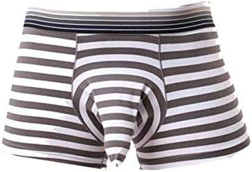 Men Striped Elephant Nose Separate Pouch Comfortable Breathable Boxer Underwear Pantie