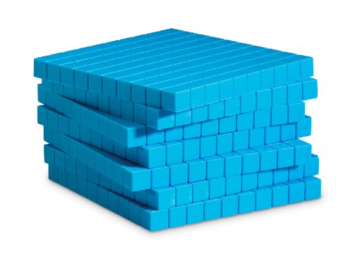 Learning Resources Plastic Base Ten Flats, 10 Piece