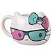Seven20 Hello Kitty Ceramic Coffee Mug with Cute Sunglasses and Bow Design - Sanrio - Large 20 oz