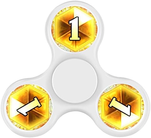 New Style Cheap Cool Tri-Hands Fidget Spinner Toy, Stress Reducer Relieve Anxiety, Controlling Force, Fashion Design and Images(HearthStone legend - White)