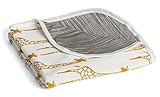 Milkbarn Organic Cotton Stroller Blanket - Yellow Giraffe