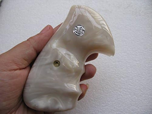 Hot!! Smith & Wesson, K/L Frame Square Butt Revolver Grips White Pearl resin- SHIP FROM THAILAND