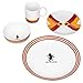 Harry Potter Hogwarts House Porcelain 16 piece Dinnerware Set - Includes 4 Dinner Plates, 4 Salad Plates, 4 Bowls and 4 Mugs - Gryffindor, Hufflepuff, Ravenclaw and Slytherin