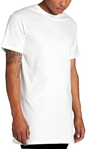 Valley Railway Mens Long T-Shirt Hipster Hip-Hop Street T-Shirt with Zipper US Sizes
