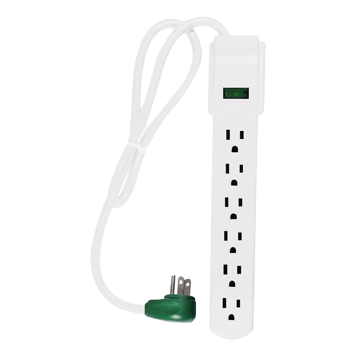 Photo 1 of Power by GoGreen 6 Outlet Surge Protector, 2.5' Cord, White (GG-16103MS)