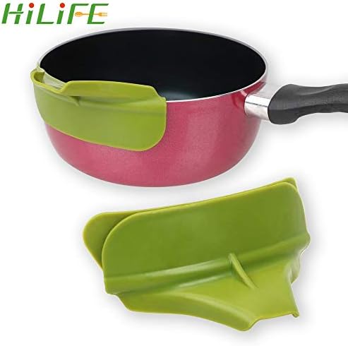 BIRD WORKS HILIFE Silicone Liquid Flow Nozzle Pans Leakproof Tools Soup Funnel Tools Practical Cookware Edge Deflector Kitchen Accessories