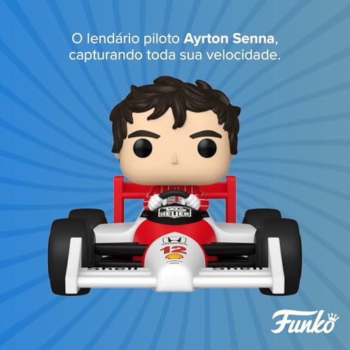 Candide Funko POP! Ayrton Senna Rides Super Deluxe McLaren – Figura Colecionável de 11 cm em Vinil
