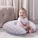 Boppy Premium Pillow Cover, Pink White Jumbo Plaid, Ultra-soft Microfiber Fabric in a fashionable two-sided design, Fits All Boppy Nursing Pillows and Positioners