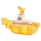 Vandor 73141 The Beatles Yellow Submarine Shaped Sculpted Ceramic Cookie Jar Canister, 12 x 9.75 x 7 Inches