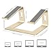 SOUNDANCE Laptop Stand, Aluminum Computer Riser, Ergonomic Laptops Elevator for Desk, Metal Holder Compatible with 10 to 15.6 Inches Notebook Computer, Gold