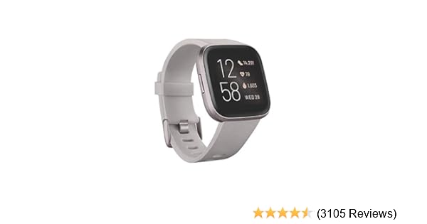 fitbit versa grey silver