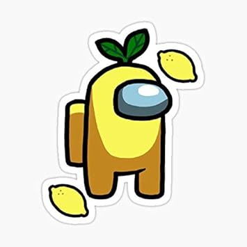 Amazon Com Yellow Among Us Lemon Boi Sticker Sticker Graphic Auto Wall Laptop Cell Truck Sticker For Windows Cars Trucks Computers Accessories