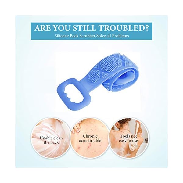Yolistar-Silicone-Bath-Body-Brush-Body-Back-Shower-Scrubber-Long-Bath-Brush-for-Shower-Exfoliating-SPA-Massage-Skin-Care-Cleansing-Easy-to-Clean-Lathers-Well-Eco-Friendly Yolistar Silicone Bath Body Brush, Body Back Shower Scrubber Long Bath Brush for Shower Exfoliating SPA Massage Skin…