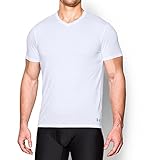 Under Armour Men's Core V-Neck Undershirt, White/Steel, Large