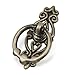 WINOMO 10pcs Cabinet Drawer Ring Pull Handle Cupboard Door Knob (Antique Brass)