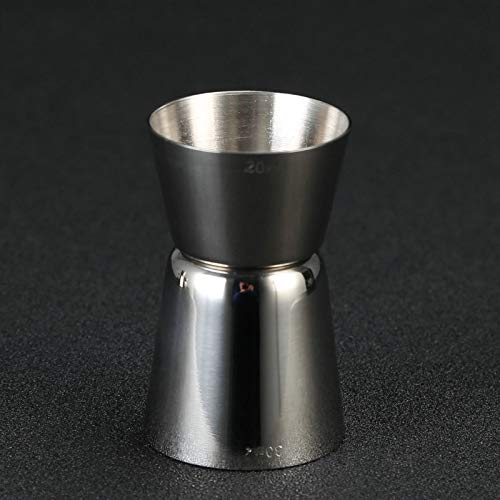 JJZXD Edelstahl Cocktail Shaker Single Double Shot Kurz Getränk Alkohol Jigger Cup Bartender Kit Bar Tool (Size… – Bild 6