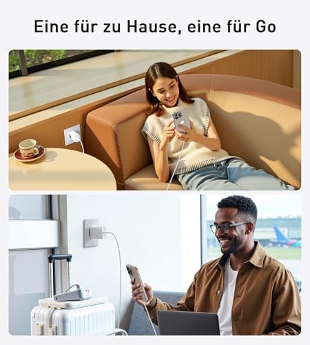 30W USB C Ladegerät, Schnellladegerät mit 2M Schnellladekabel for iPhone 17 16 15/17 16 15 Pro/17 16 15 Pro Max/17 Air/16 15 Plus/iPad Pro/Mini/Air, Samsung Galaxy, Netzteil Charger Stecker