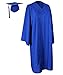 COKOSIM Unisex Adult's Matte Graduation Gown Cap Tassel Set 2019 for High School and College Ceremony,Royal Blue Size 48