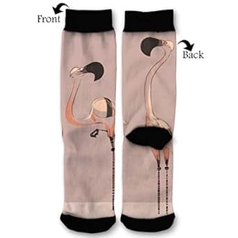 Amazon.com: Six Funny Flamingos High Ankle Socks,Men Women All Season
