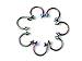 Imixlot 20pcs 16 Gauge Taper Horseshoe Ring Spike Ear Nose Nipple Lip Eyebrow Tongue Ring Body Piercing