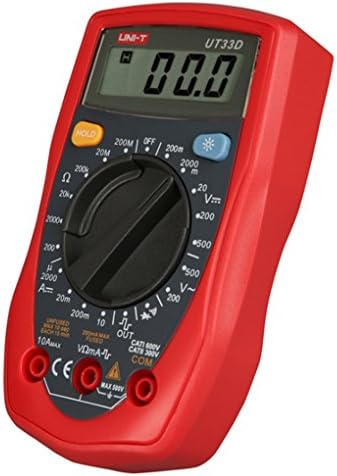 Terowa UNI-T UT33D Digital Multimeters Resistance Diode Auto Range Tester LCD Backlight Continuity Buzzer Meter