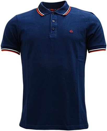 Merc Plain Pique Polo Shirt Navy Large
