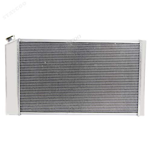 STAYCOO 4 Row Aluminum Radiator +2X12" Fan +Shroud&Thermostat Relay Kit for 1973-86 Chevy/GMC C/K Series,1971-90 Caprice,1968-73 Chevelle,72-87 El Camino &More GM Cars - 34" Overall Width