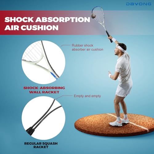 DAYONG Squash Racket, Lightweight Aluminium Alloy Squash Racquet, Adult Shock-absorbing Squash Racket with Carry Bag for Beginners, Squash Training.