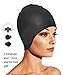 Swimming Cap for Long Hair,Firesara Waterproof Silicone Swim Cap for Women & Ladies & Men &Girls& Men & Adult & Kids That Keeps Hair Dry & Doesn't Leak with Nose Clip and Ear Plugs
