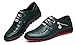 Jiye Men's Zipper Leather Fashion Sneakers Shoes