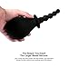 Silicone Anal Cleaner Enema Bulb with Soft Beads, 5.11 Ounce.