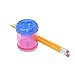 Westcott Plastic Manual Pencil and Crayon Sharpener, Assorted Colors (12202), single
