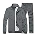 Modern Fantasy Men's Classic Striped Winter Tracksuit Running Joggers Sports Warm Sweatsuit Big