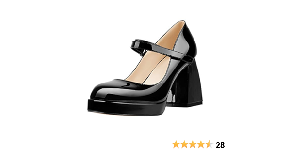 comfortable black platform heels