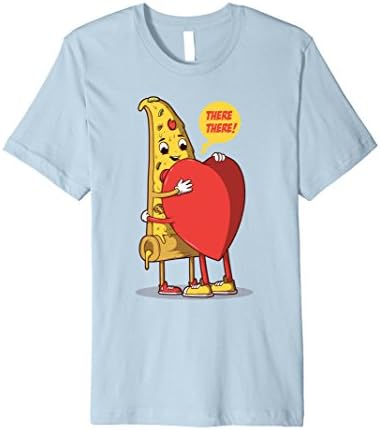 Men's Funny Pizza Shirt Design - Pizza Lover's Heart 3XL Baby Blue