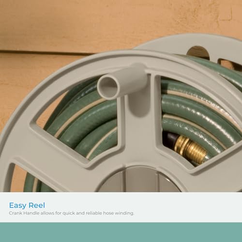 Suncast Sidetracker Garden Hose 100 ft Wall Mounted Tracker with