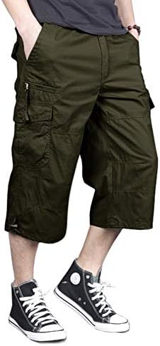 Cargo Shorts Bermuda Com Leg Masculina Cargo Man Denim Shorts Knee