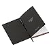 Ted Baker Soft Touch Splendor Black Floral 192 Lined Page A5 Notebook, Black (ATED511)